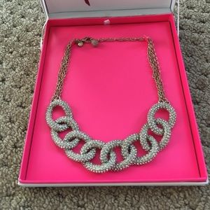 Ann Taylor LOFT Pave Chain Link Necklace